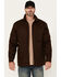 Image #1 - Hawx Men's Oakdale Sherpa Lined Waxed Shirt Jacket, Brown, hi-res