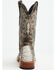 Image #5 - Tanner Mark Men's Python Print Western Boots - Broad Square Toe, Natural, hi-res