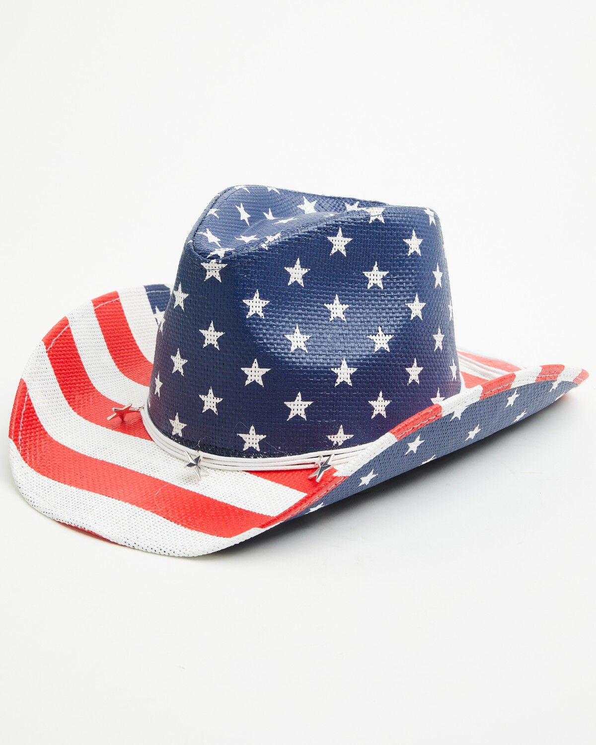 Image #1 - Shyanne Women's Americana Straw Cowboy Hat, Red/white/blue, hi-res