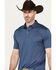 Image #2 - Ariat Men's Charger 2.0 Fitted Short Sleeve Polo Shirt, Navy, hi-res