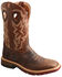 Twisted X Men's Brown Western Work Boots - Soft Toe, Brown, hi-res