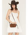 Image #1 - Justin Women's Leopard Print Camera Bag, Brown, hi-res
