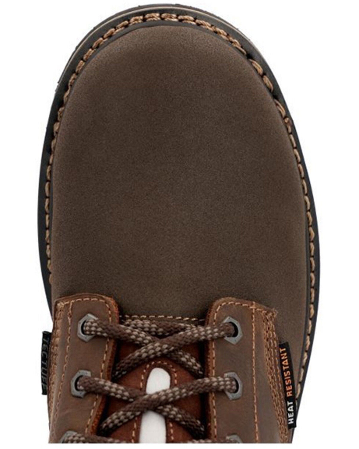 Image #6 - Georgia Boot Men's AMP LT Wedge 6" Lace-Up Work Boots - Composite Toe, Brown, hi-res
