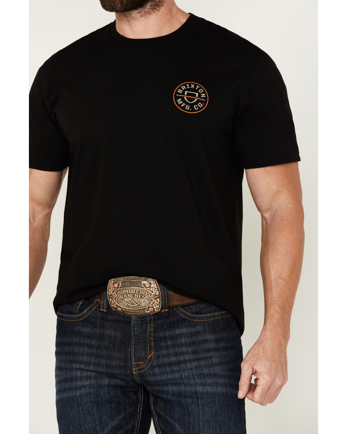 Image #3 - Brixton Men's Crest II Logo Short Sleeve Graphic T-Shirt, , hi-res