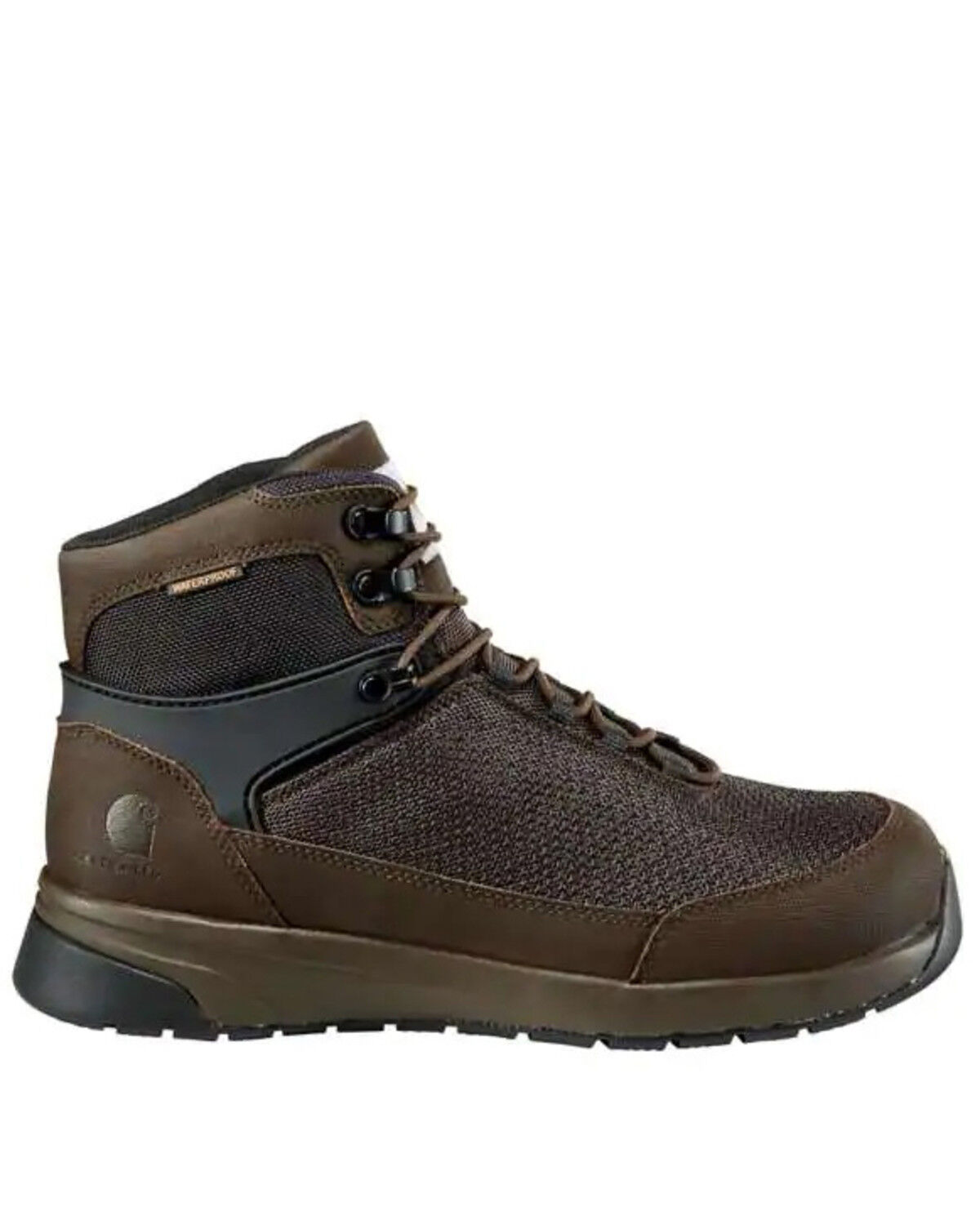 Image #1 - Carhartt Men's Force Waterproof Work Boots - Composite Toe, Dark Brown, hi-res