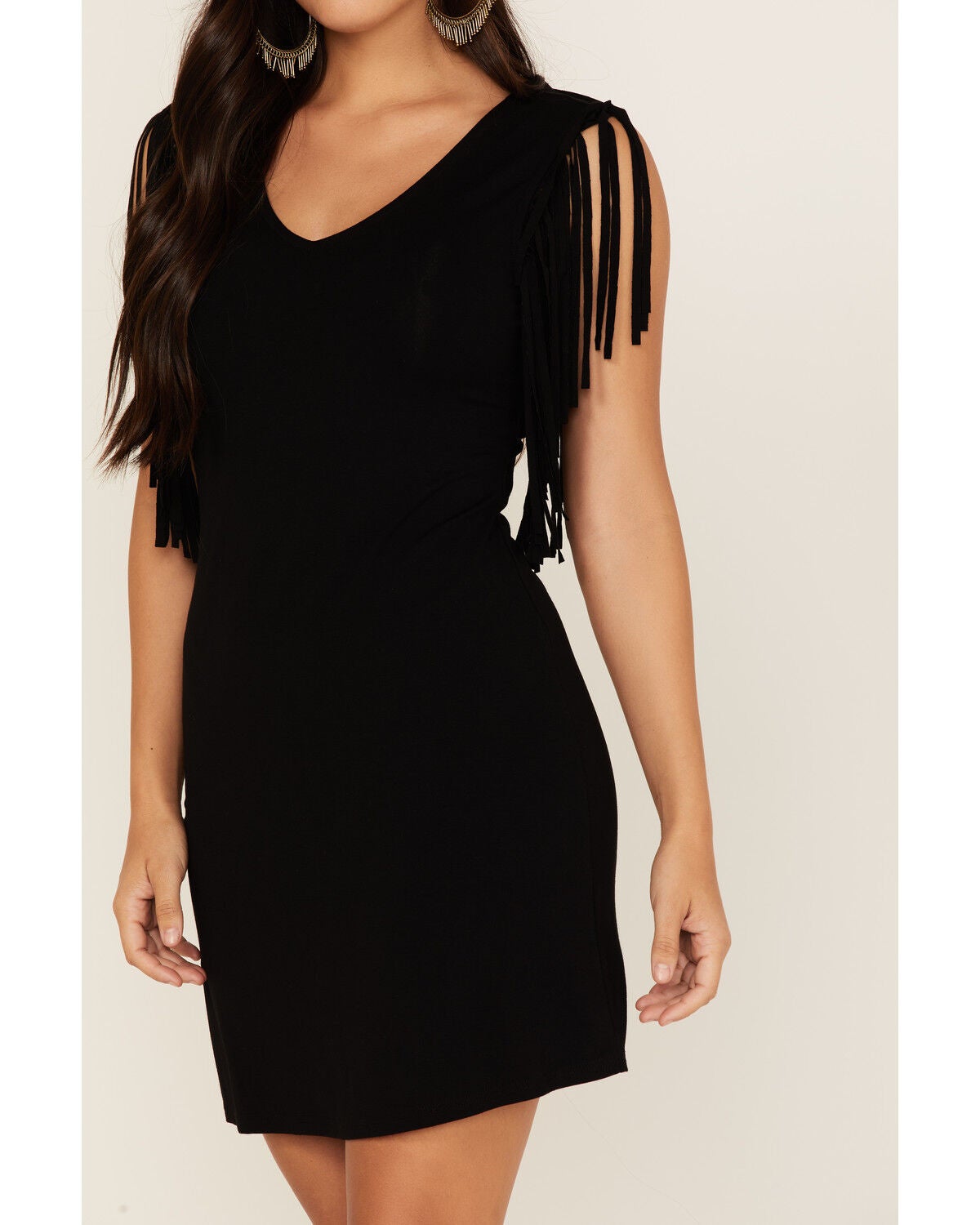 Countrywood Jersey Fringe Dress 