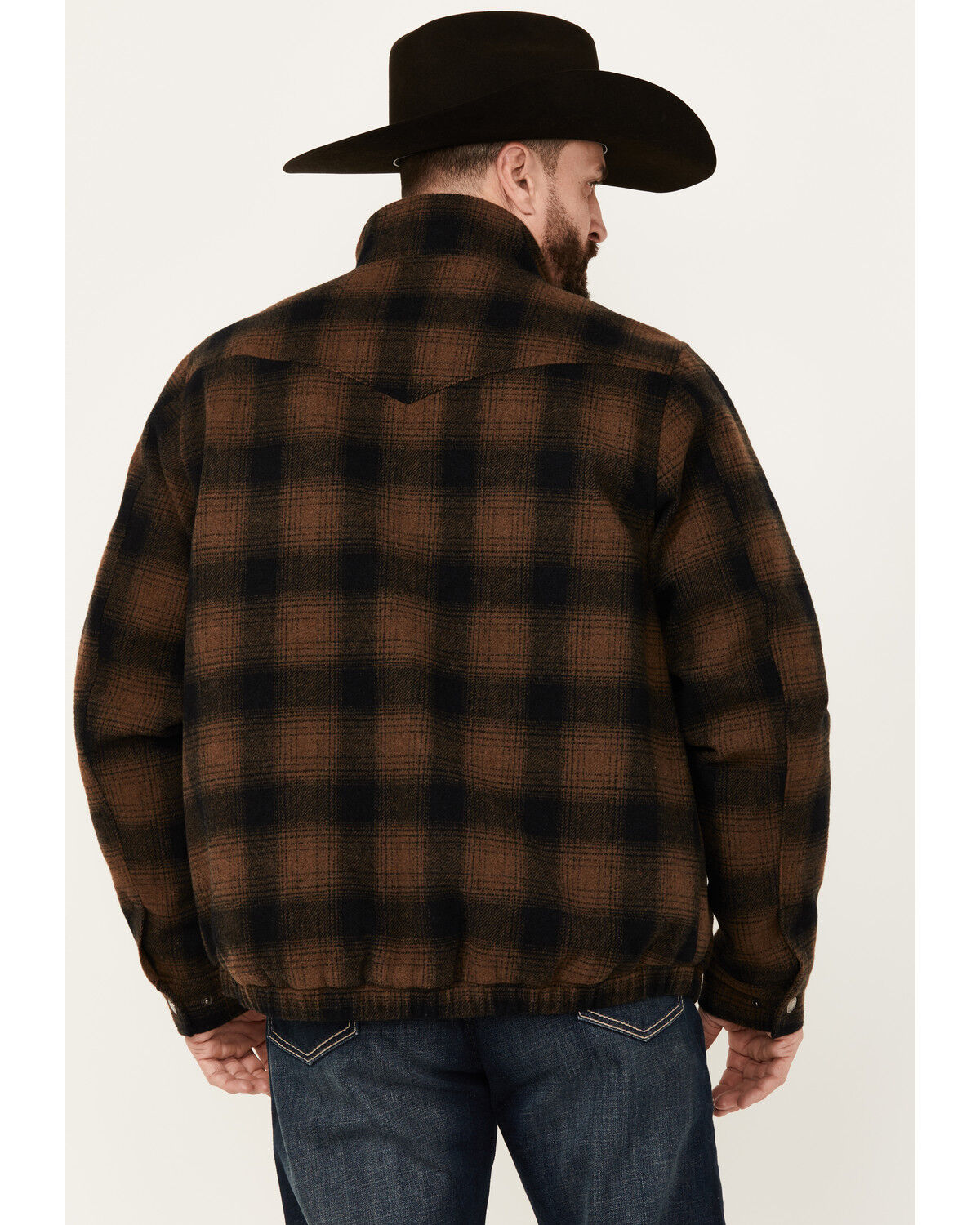 上品なファッション Print Plaid Men's Cinch Concealed Country - Jacket Zip Carry ジャケット・アウター