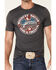 Cody James Men's Whiskey Bacon Graphic Short Sleeve T-Shirt , Charcoal, hi-res