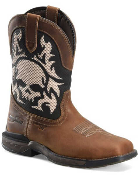 Image #1 - Double H Men's Western Boots - Composite Toe, Medium Brown, hi-res