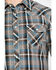 Image #4 - Rock & Roll Denim Men's Plaid Print Long Sleeve Snap Western Shirt, Teal, hi-res