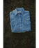 Image #1 - Cowboygirl by Jenna Paulette Women's Solid Long Sleeve Pearl Snap Western Shirt, Blue, hi-res