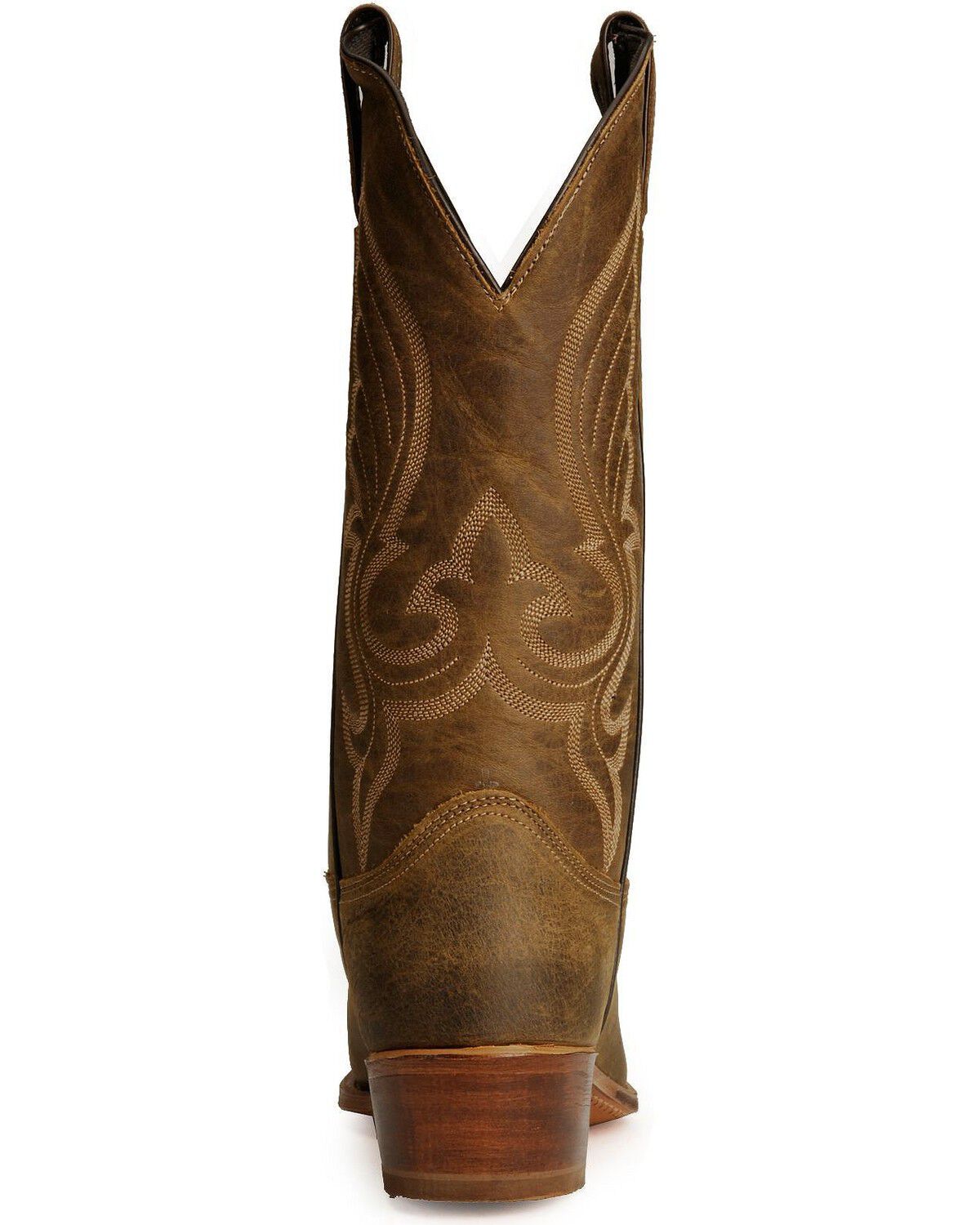 Image #7 - Abilene Men's Distressed Leather Western Boots - Snip Toe, Distressed, hi-res