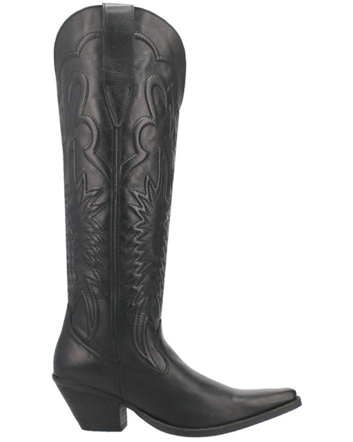 Image #2 - Dingo Women's Raisin Kane Tall Western Boots - Snip Toe, Black, hi-res