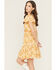 Image #2 - Bila Women's Monaco Floral Border Mini Dress, Orange, hi-res
