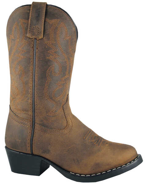 Smoky Mountain Boys' Denver Western Boots - Round Toe, Brown, hi-res