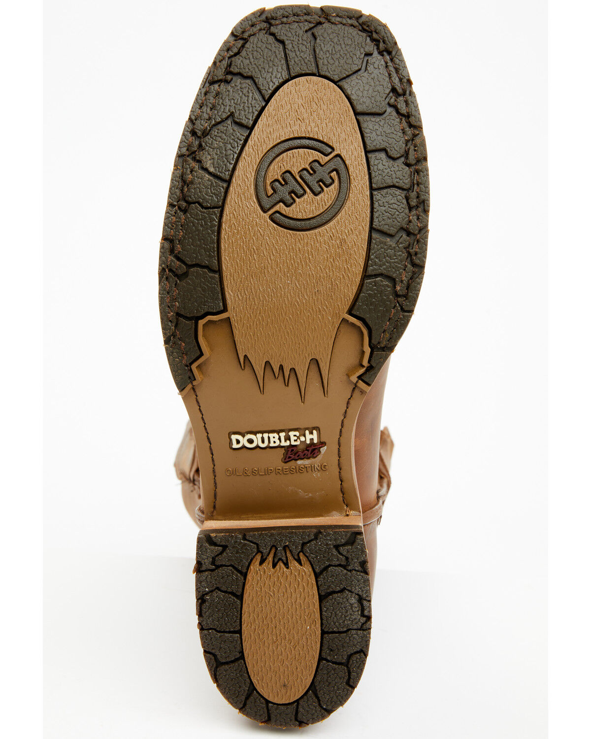 Image #7 - Double H Men's 11" Stockman Ice Roper Western Boots - Broad Square Toe, Chocolate, hi-res