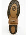 Image #7 - Double H Men's 11" Stockman Ice Roper Western Boots - Broad Square Toe, Chocolate, hi-res