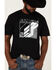 Image #3 - RANK 45® Men's Out Of The Gate Short Sleeve Graphic T-Shirt, Charcoal, hi-res