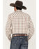 Image #4 - Wrangler Men's Fashion Dobby Plaid Print Long Sleeve Snap Western Shirt, Brown, hi-res