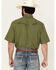 Image #4 - Wrangler Men's Solid Short Sleeve Snap Performance Western Shirt, Green, hi-res