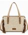 Image #1 - Wrangler Women's Braided Tassel Tote Bag, Tan, hi-res