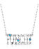 Image #1 - Montana Silversmiths Women's Punchy Charm Turquoise Necklace, Silver, hi-res