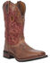 Image #1 - Laredo Men's Ross Western Boots - Broad Square Toe, Brown, hi-res