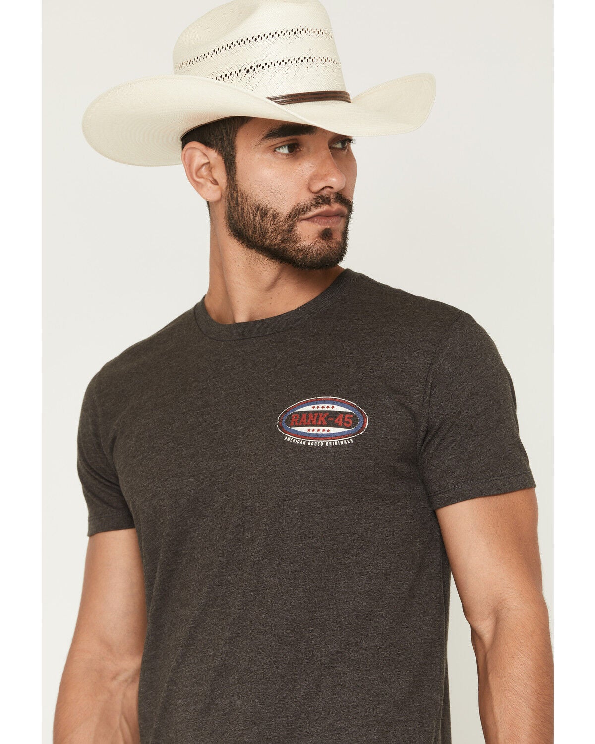 Image #3 - RANK 45&reg; Men's Kickin It Short Sleeve Graphic T-Shirt, Charcoal, hi-res