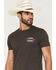 Image #3 - RANK 45&reg; Men's Kickin It Short Sleeve Graphic T-Shirt, Charcoal, hi-res