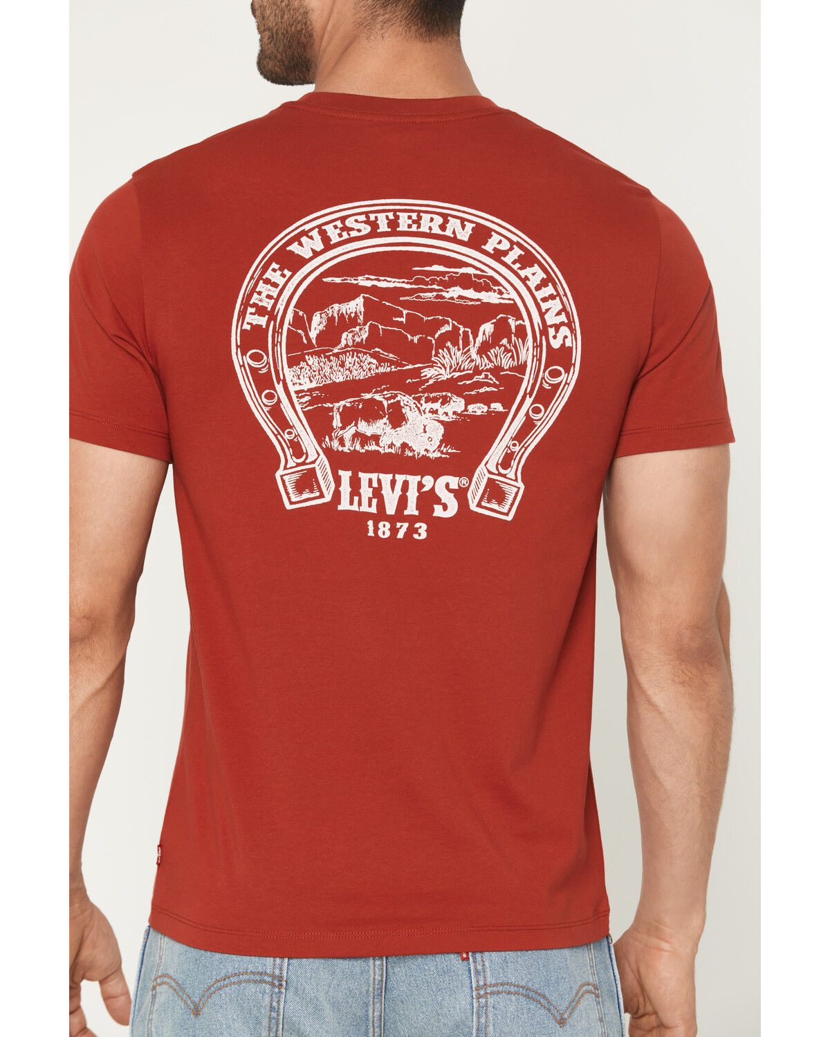 Image #4 - Levi's Men's Horseshoe Logo Short Sleeve Graphic T-Shirt, Red, hi-res