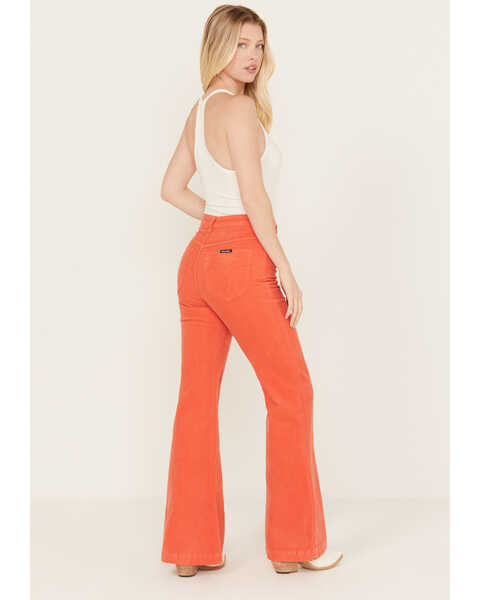 Image #3 - Rolla's Women's East Coast Corduroy Stretch Flare Jeans , Red, hi-res