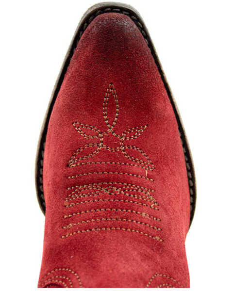 Image #6 - Dan Post Women's Rebeca Western Tall Boot - Snip Toe, Red, hi-res
