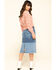 Billy T Women's Colorblock Denim Skirt, Blue, hi-res