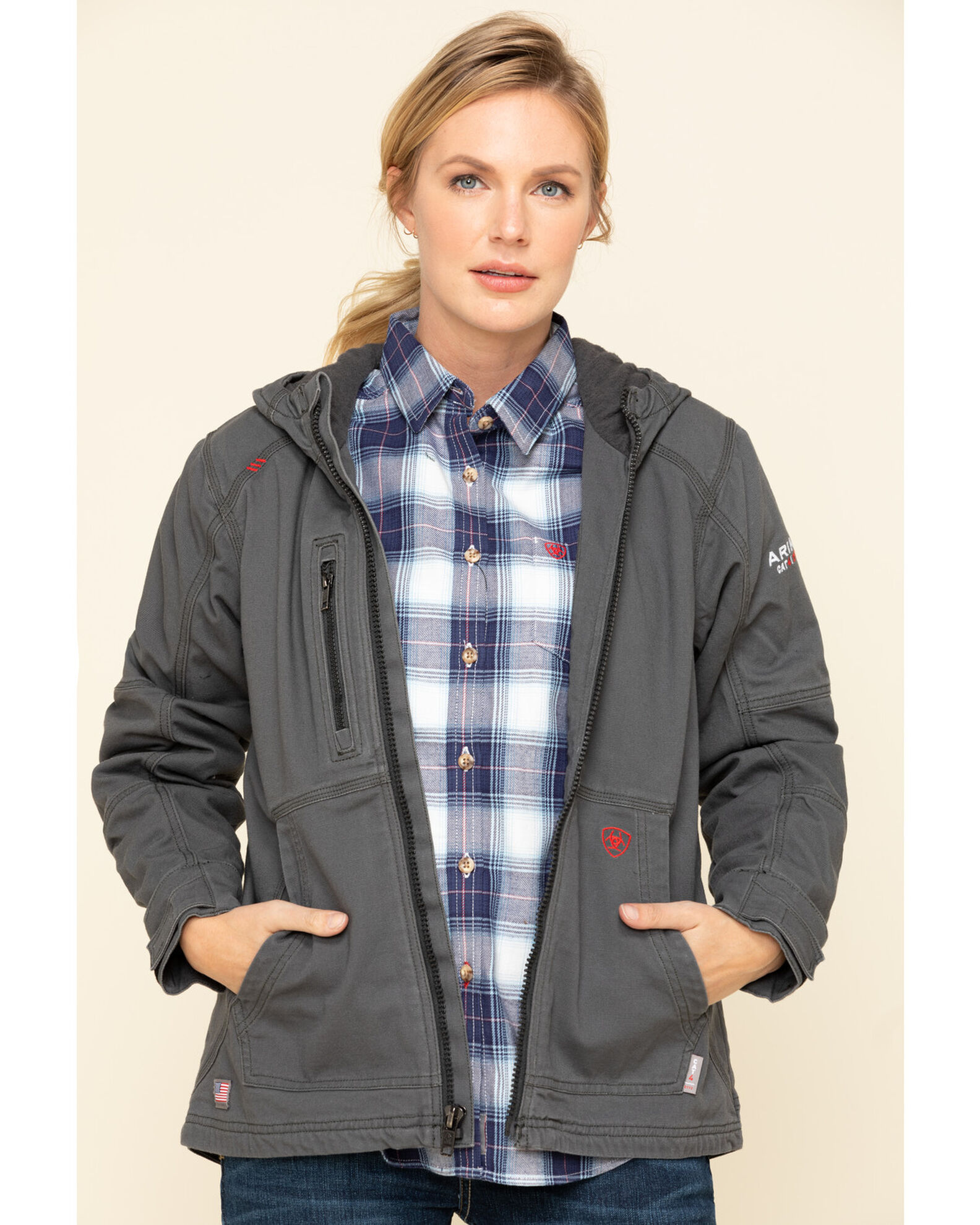 Ariat Women s Iron Grey FR Duralight Stretch Canvas Jacket