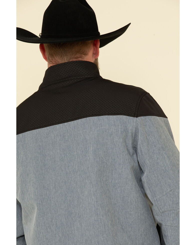 Cody James Core Men's Cascade Colorblock Zip-Front Softshell Jacket , Blue, hi-res