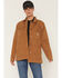 Image #1 - Carhartt Women's Rugged Flex&reg; Loose Fit Canvas Chore Jacket, Brown, hi-res
