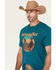 Image #2 - Wrangler Men's Scenic Cowboy Short Sleeve Graphic T-Shirt, Teal, hi-res