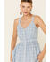 Image #4 - Stetson Women's Embroidered Button Front Dress, Blue, hi-res