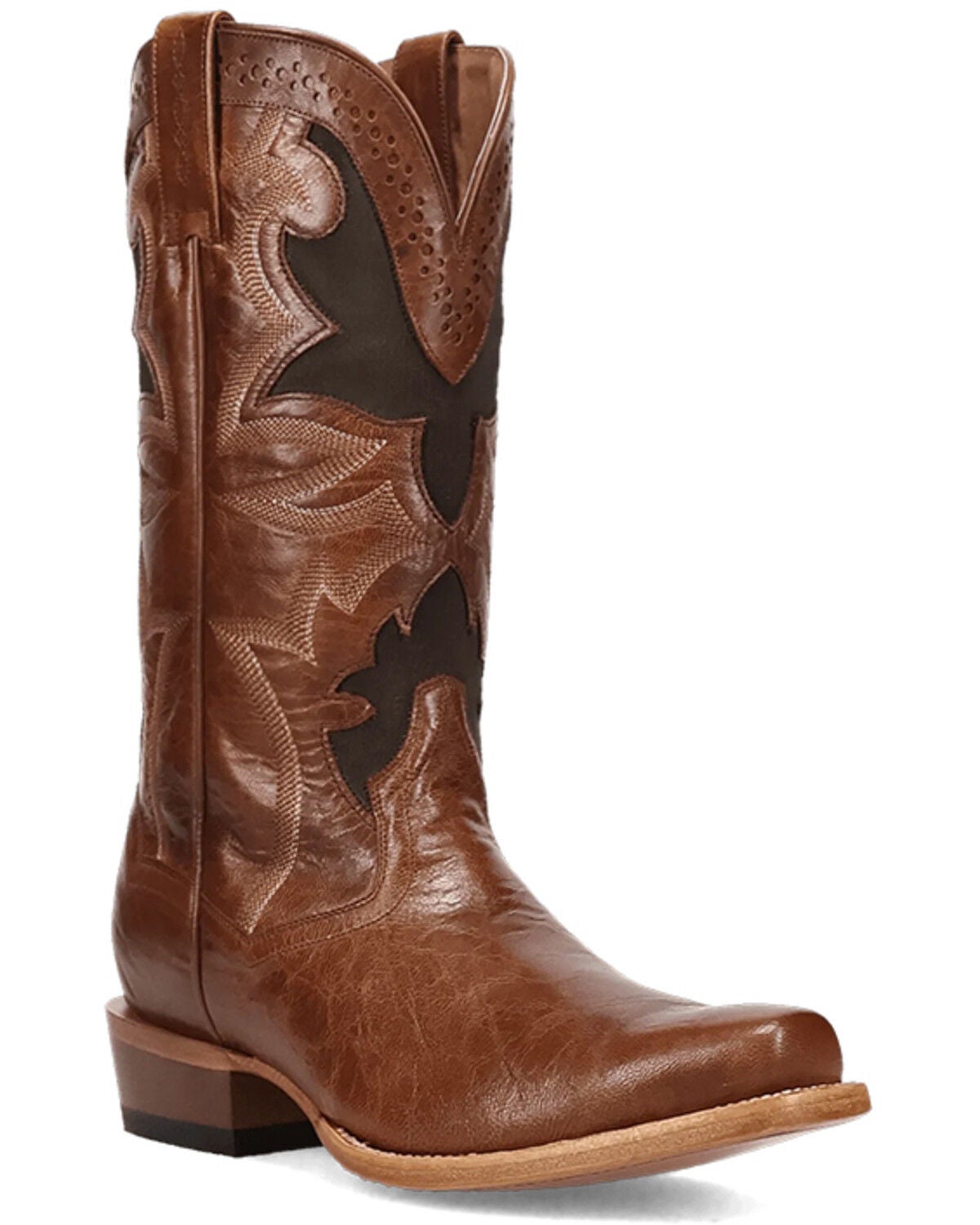 Image #1 - Dan Post Men's Frenchie Western Boots - Square Toe, Tan, hi-res
