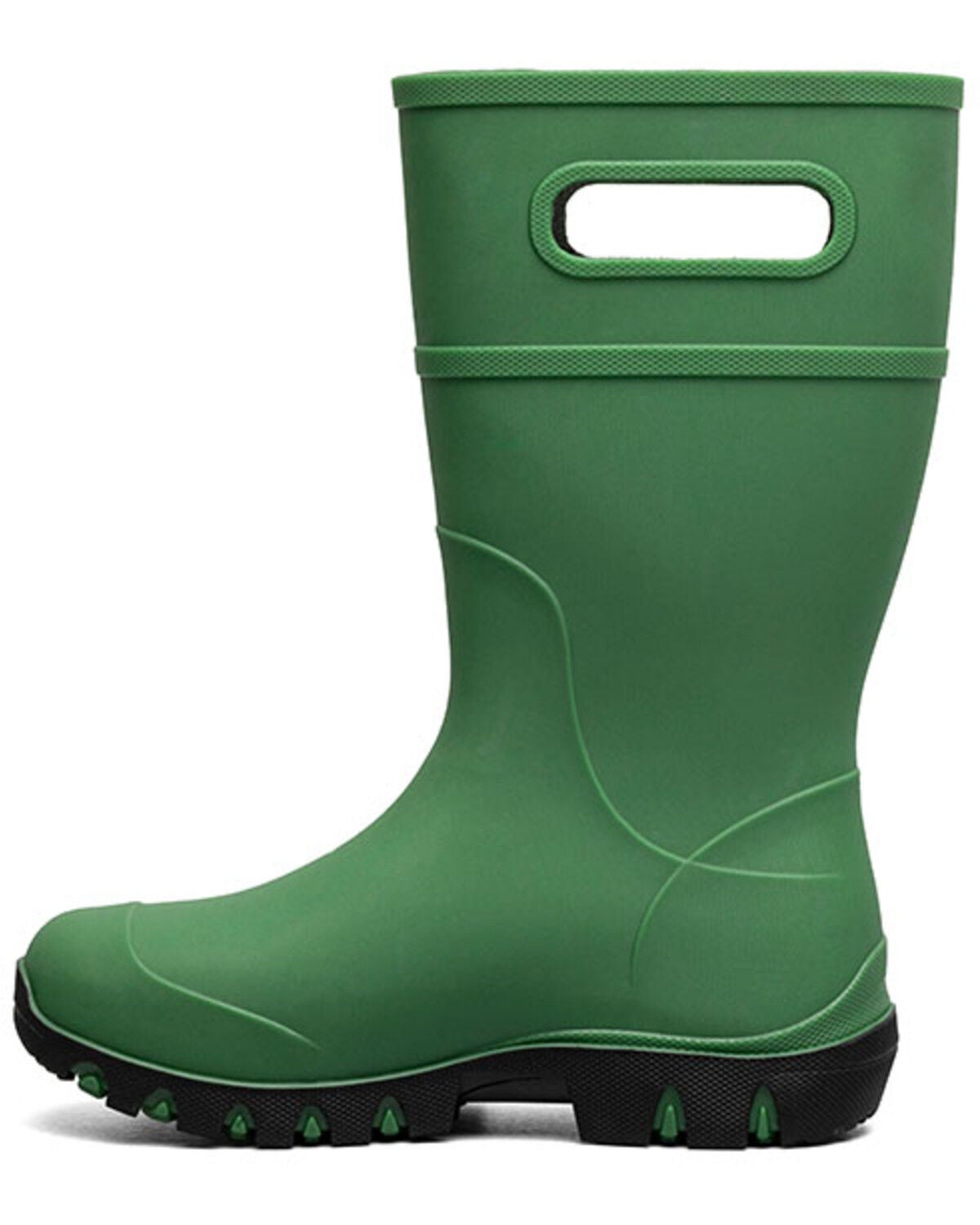 Image #3 - Bogs Boys' Essential Tall Rain Boots - Round Toe, Green, hi-res