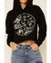 Country Deep Women's Hotter Then A 2 Dollar Cropped Hooded Sweatshirt , Black, hi-res