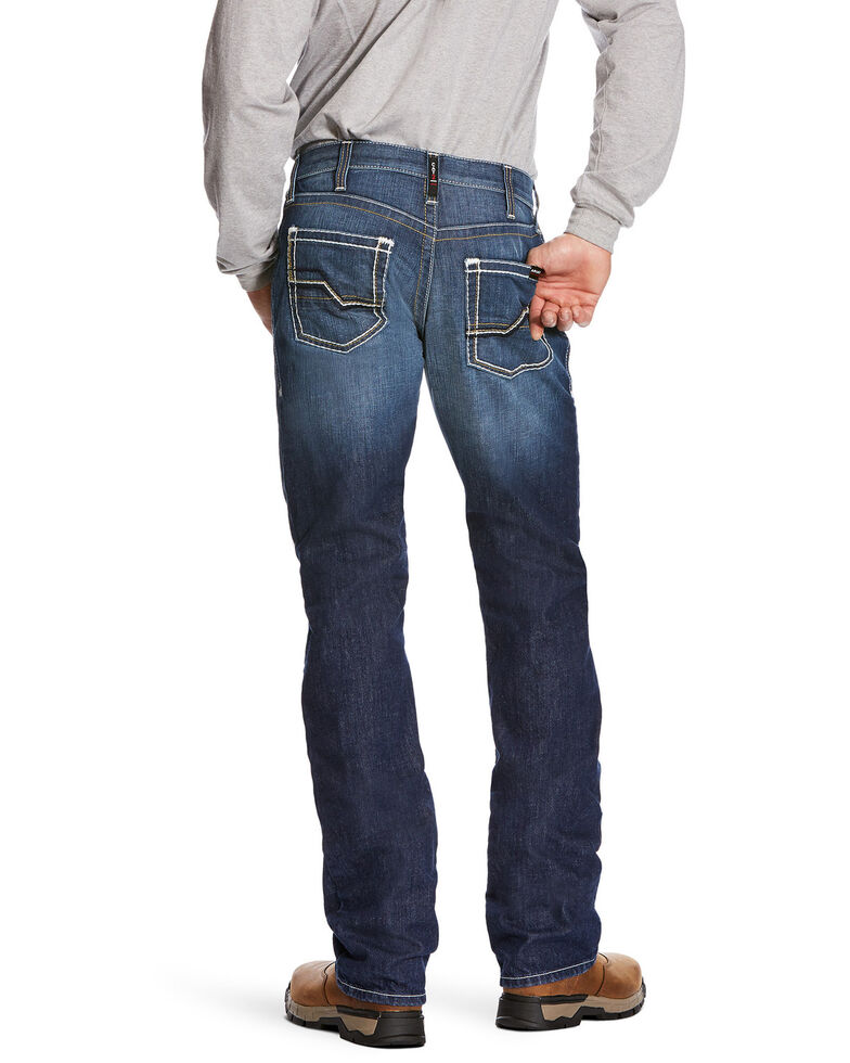 Ariat Men's M5 Ryley Slim Stackable Straight Leg Work Jeans - Big, Blue, hi-res