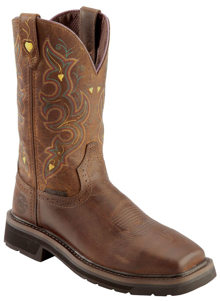 Justin Women's Sunney Pull-On EH Work Boots - Composite Toe, Rugged, hi-res