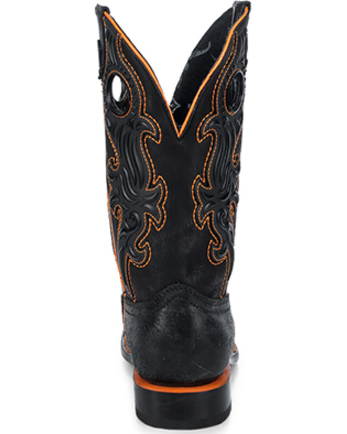 Image #4 - Corral Men's Embroidered Western Boots - Square Toe, Black, hi-res