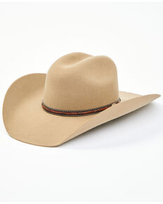 Cody James Men's 3X Fawn Tan Leather Band Wool Felt Western Hat , Tan, hi-res
