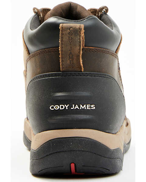 Image #5 - Cody James Men's Endurance Corral Lace-Up WP Soft Work Hiking Boots , Chocolate, hi-res