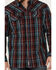 Image #3 - Moonshine Spirit Men's Fire Starter Large Plaid Long Sleeve Snap Western Shirt , Red, hi-res