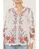 Image #2 - Johnny Was Women's Yasmine Embroidered Long Sleeve White Blouse, White, hi-res