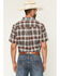 Image #4 - Cody James Men's Urban Rodeo Plaid Print Short Sleeve Button-Down Western Shirt, Brown, hi-res