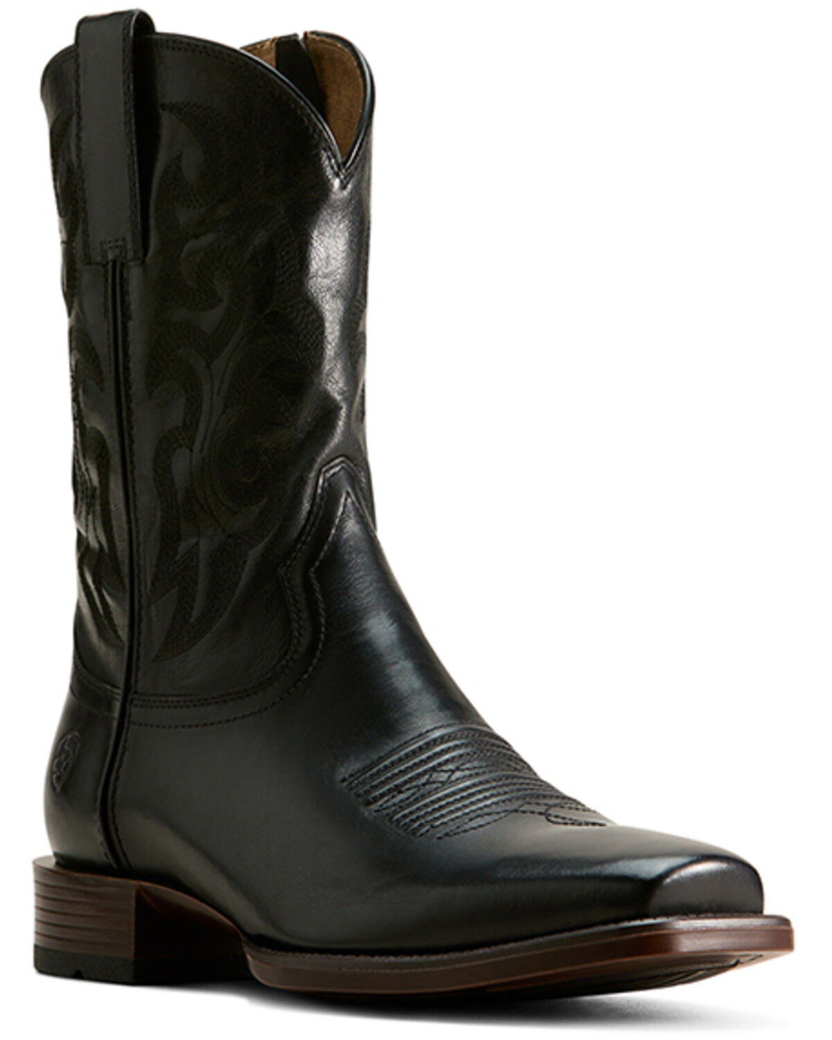 Image #1 - Ariat Men's Bodie Western Boots - Broad Square Toe, Black, hi-res